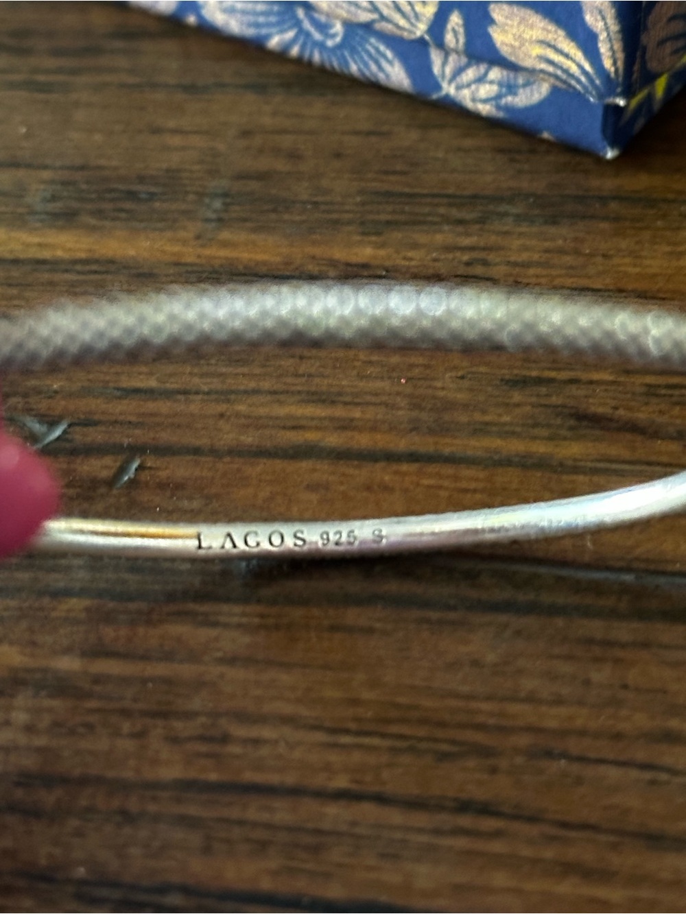 LAGOS Sterling Silver Bangle Bracelet Set of 3 - Picture 9 of 12